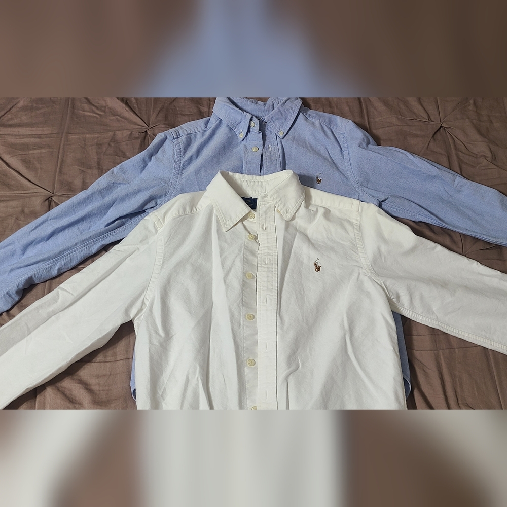 Ralph Lauren Polo Long Sleeve Button Up Lot Youth Medium